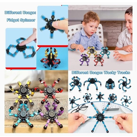 Fidget Toy Pack with Fidget Spinners Kids Toys Fidget Poppers Stress Relief B3 - Picture 7 of 7